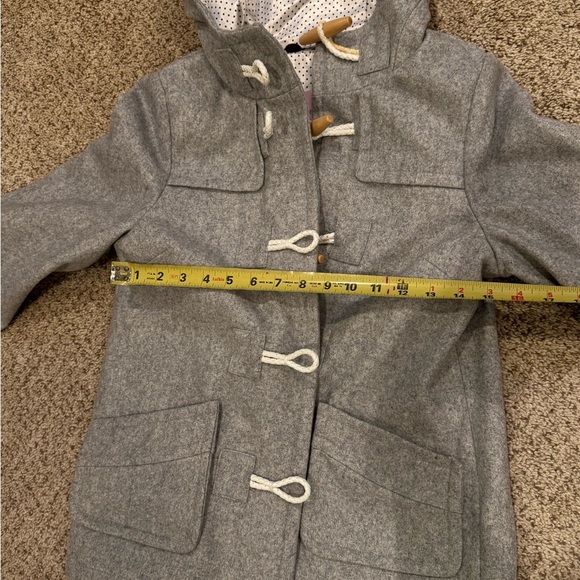 Wool Coat Zanerobe Scandi Girl Gray Toggle Duffle Coat Jacket Winter Cottage 8 - Picture 11 of 11